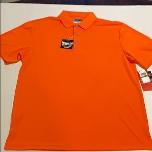 PGA TOUR MEN’s ORANGE GOLF POLO. SIZE LARGE